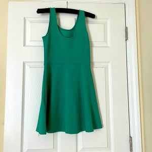 Green mini dress